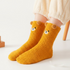 Self care gifts for her – orange Fluffy Bear Socks with cute bear ears