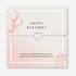 Happy Birthday Wish Bracelet – silver heart charm birthday gift