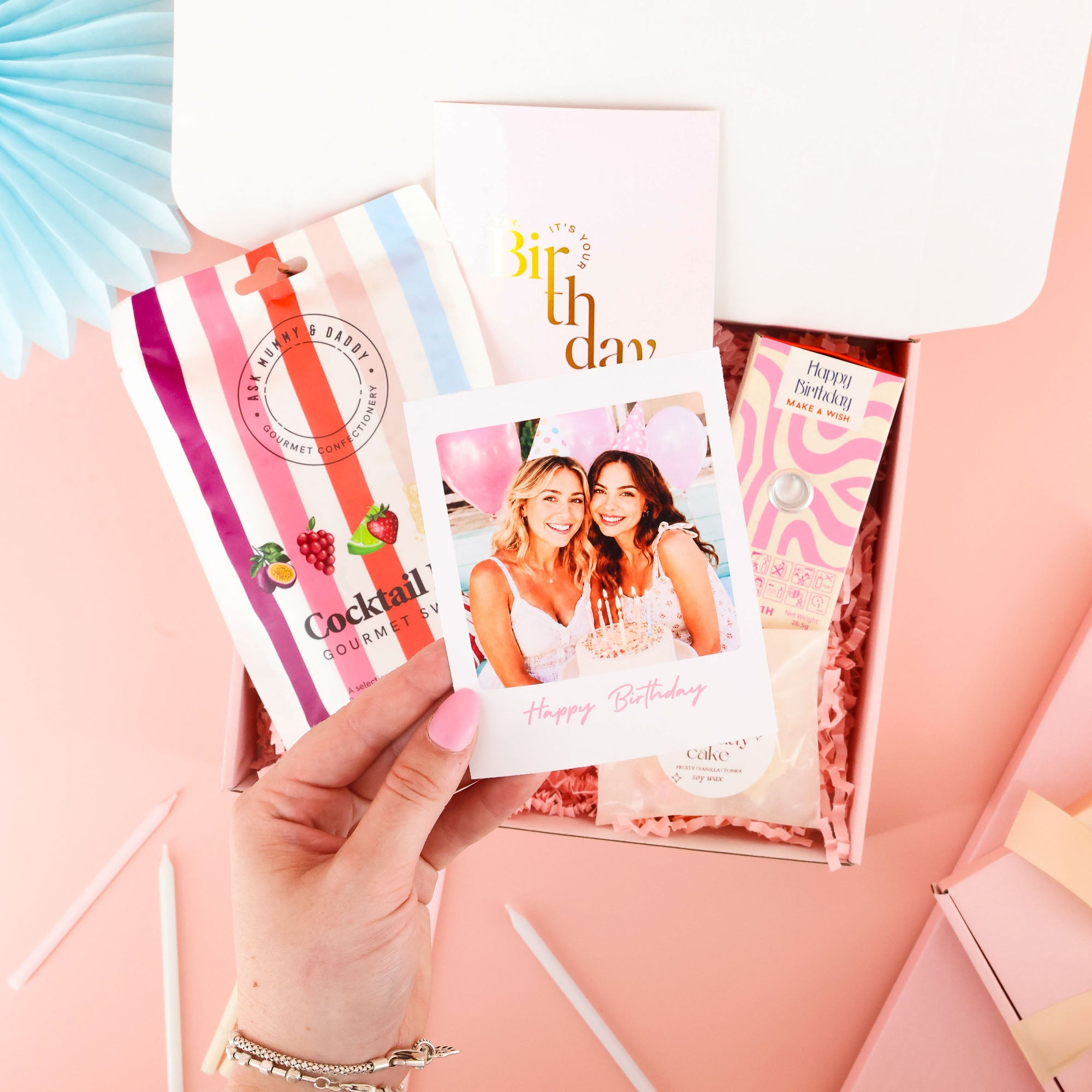personalised birthday gift – thoughtful birthday gift box with personalised photo