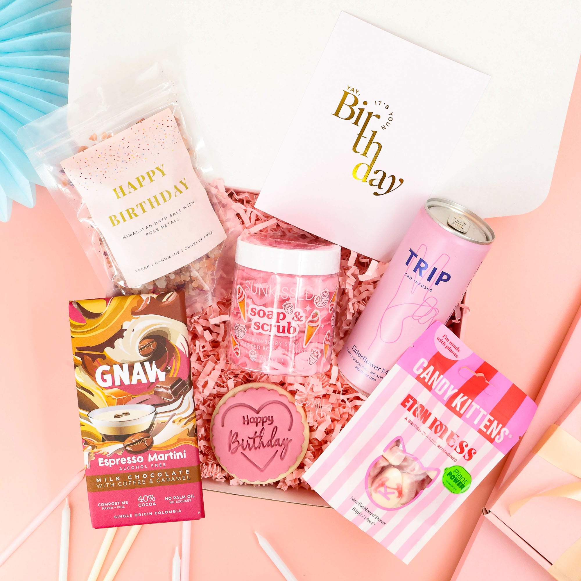 birthday gift box – The Birthday Treat Box with self care and sweet treats