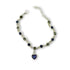 Blue Heart of the Ocean Bracelet featuring linked crystals and a heart-shaped charm, ideal for adding elegance and sparkle to any outfit.
