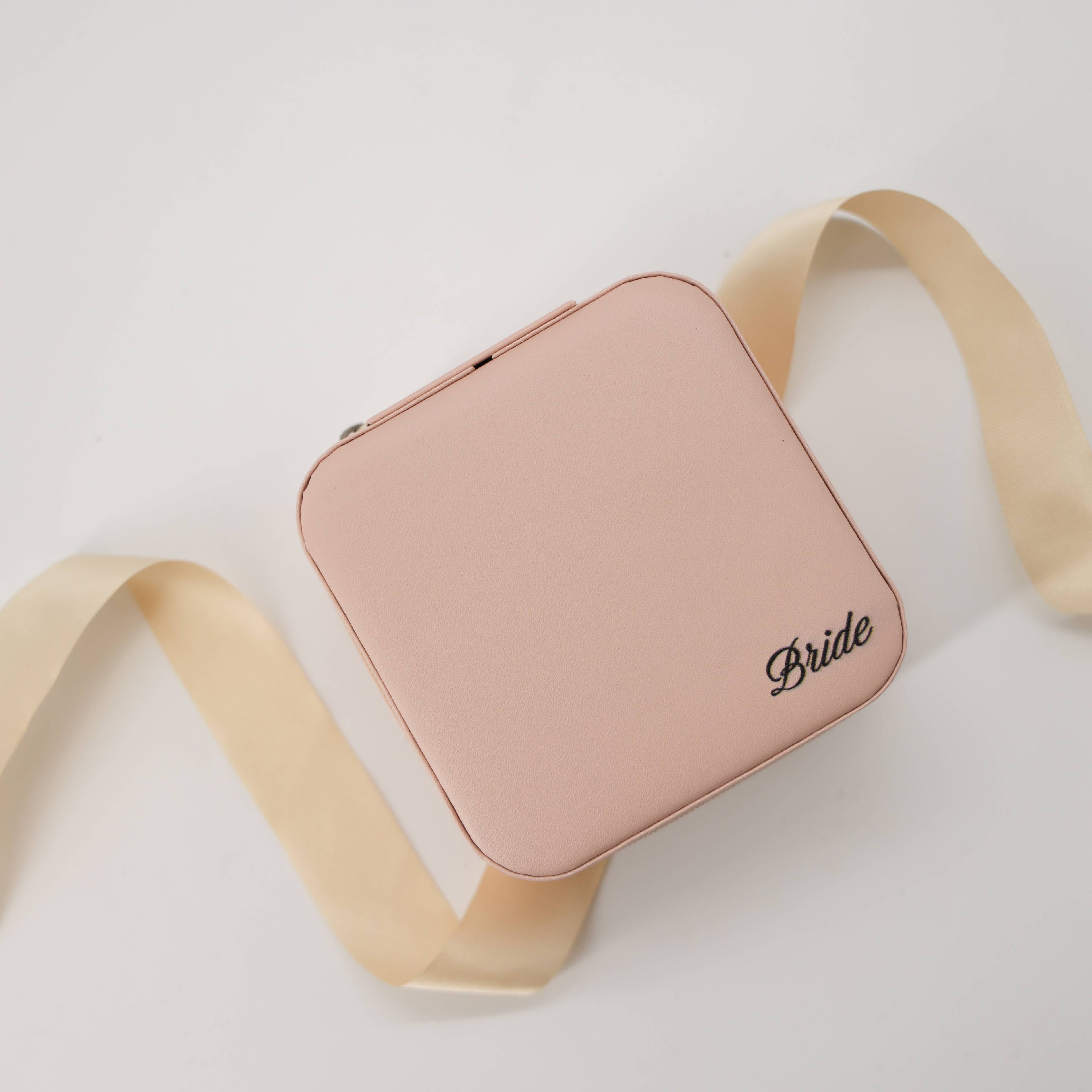 Pink Bride Jewellery Box – elegant bridal gift in blush pink