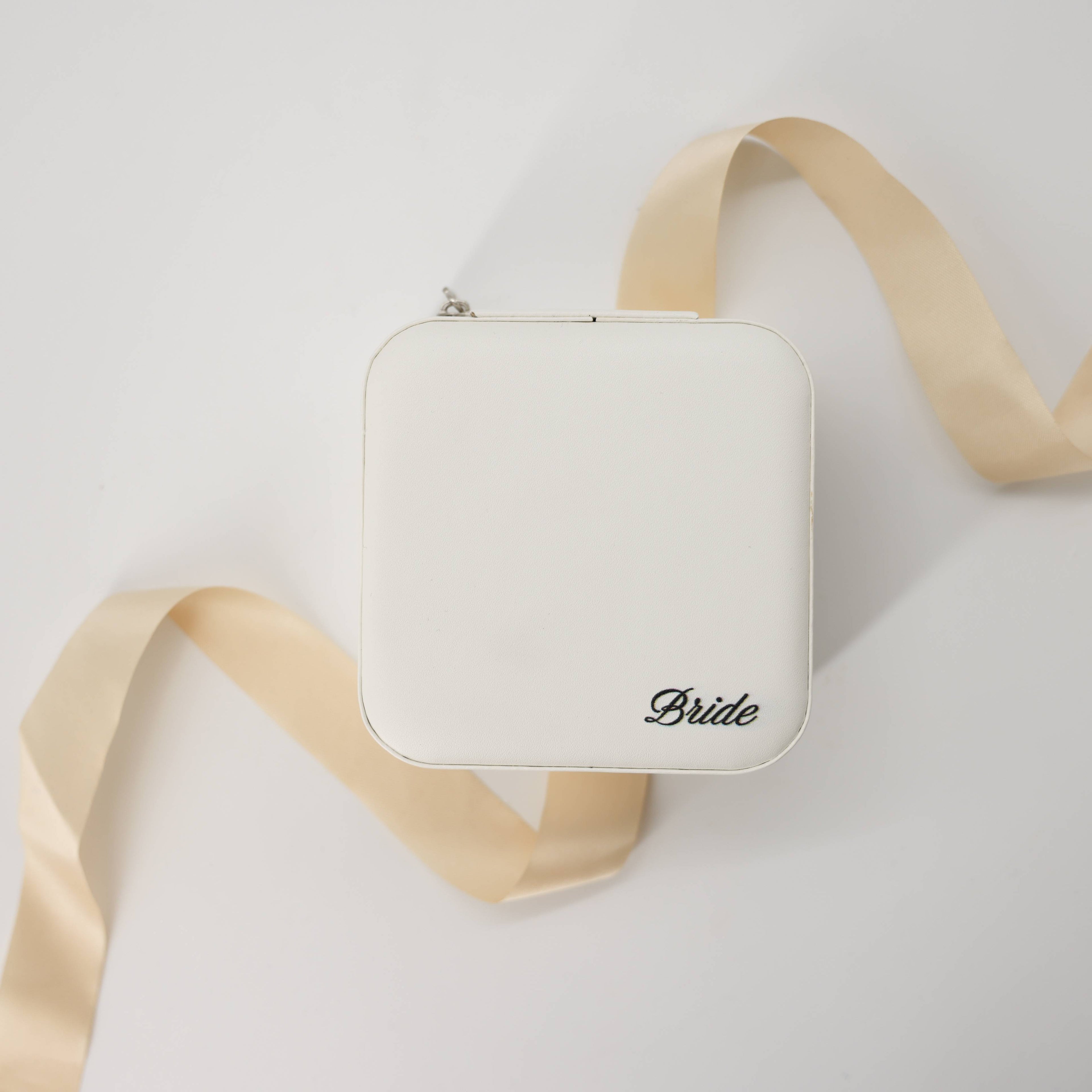 Bride Jewellery Box – bridal gift for her with elegant white finish