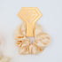 Bridesmaid gifts – satin Bridesmaid Hair Scrunchie champagne shade
