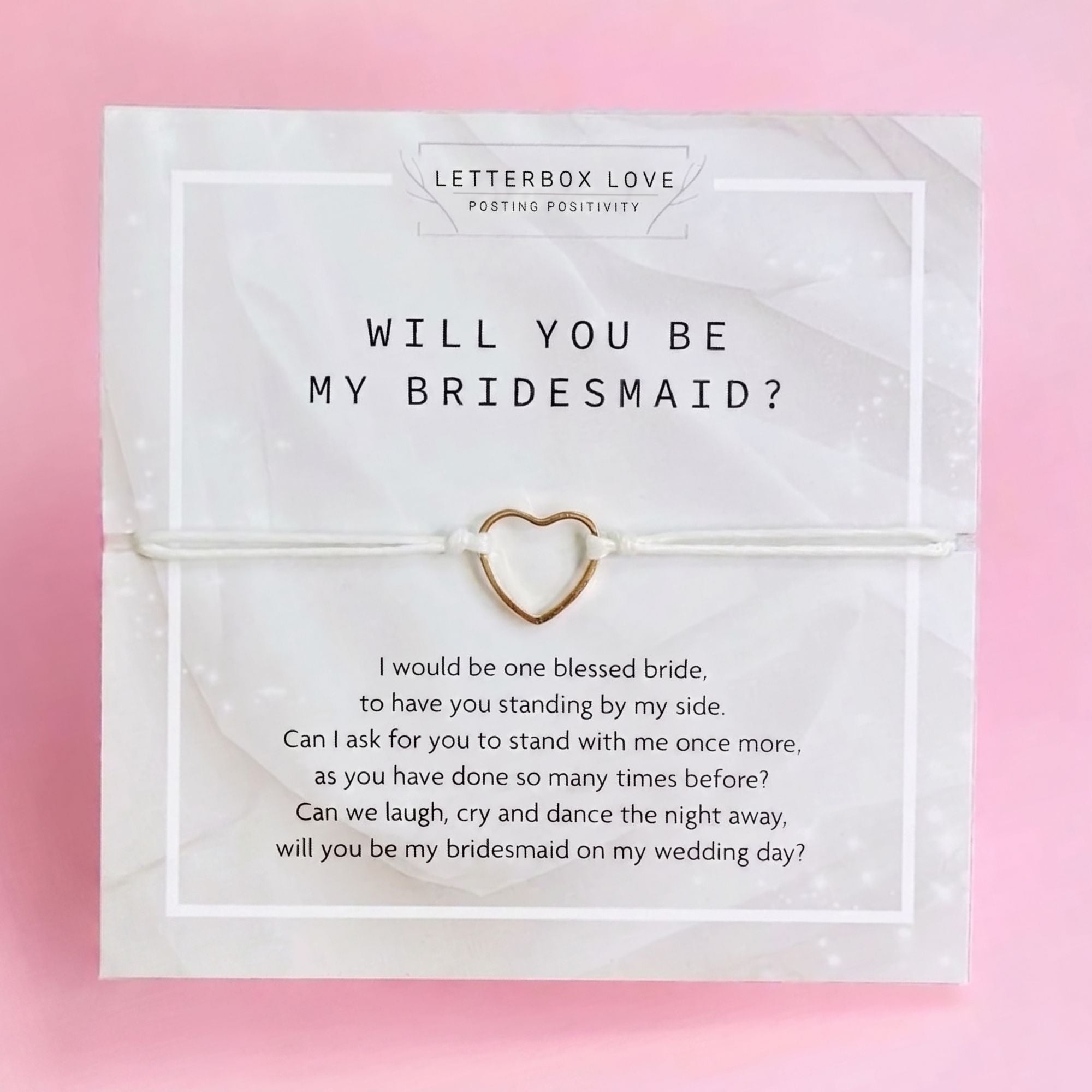 bridesmaid gifts – bridesmaid proposal bracelet with heart charm