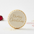Christmas gifts – hand-decorated Merry Christmas Iced Biscuit for festive cheer