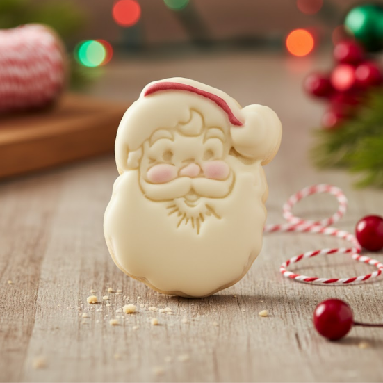 Gifts for her – Santa-shaped iced biscuit ideal for holiday gift