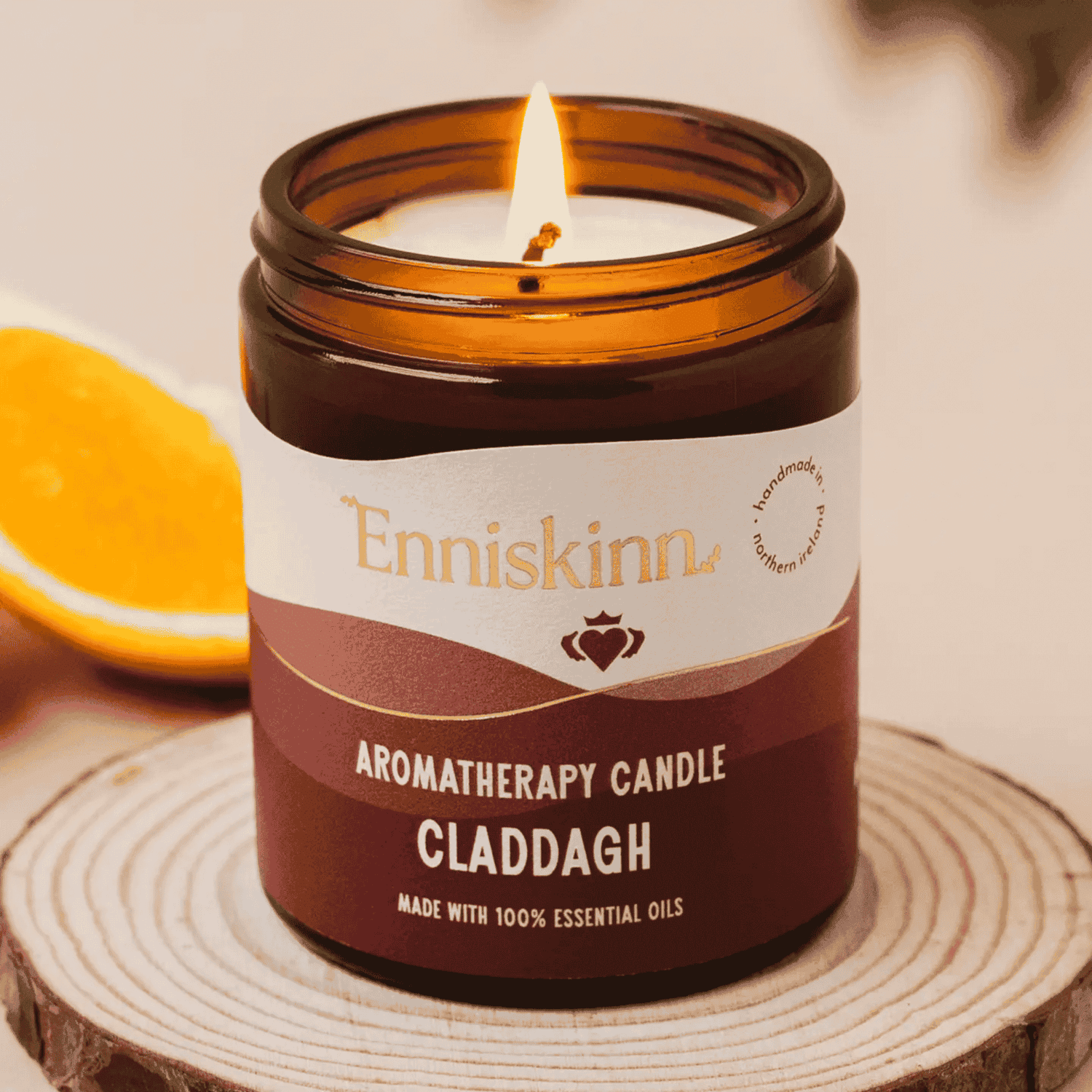 Claddagh Aromatherapy Candle - 100% Essential Oils