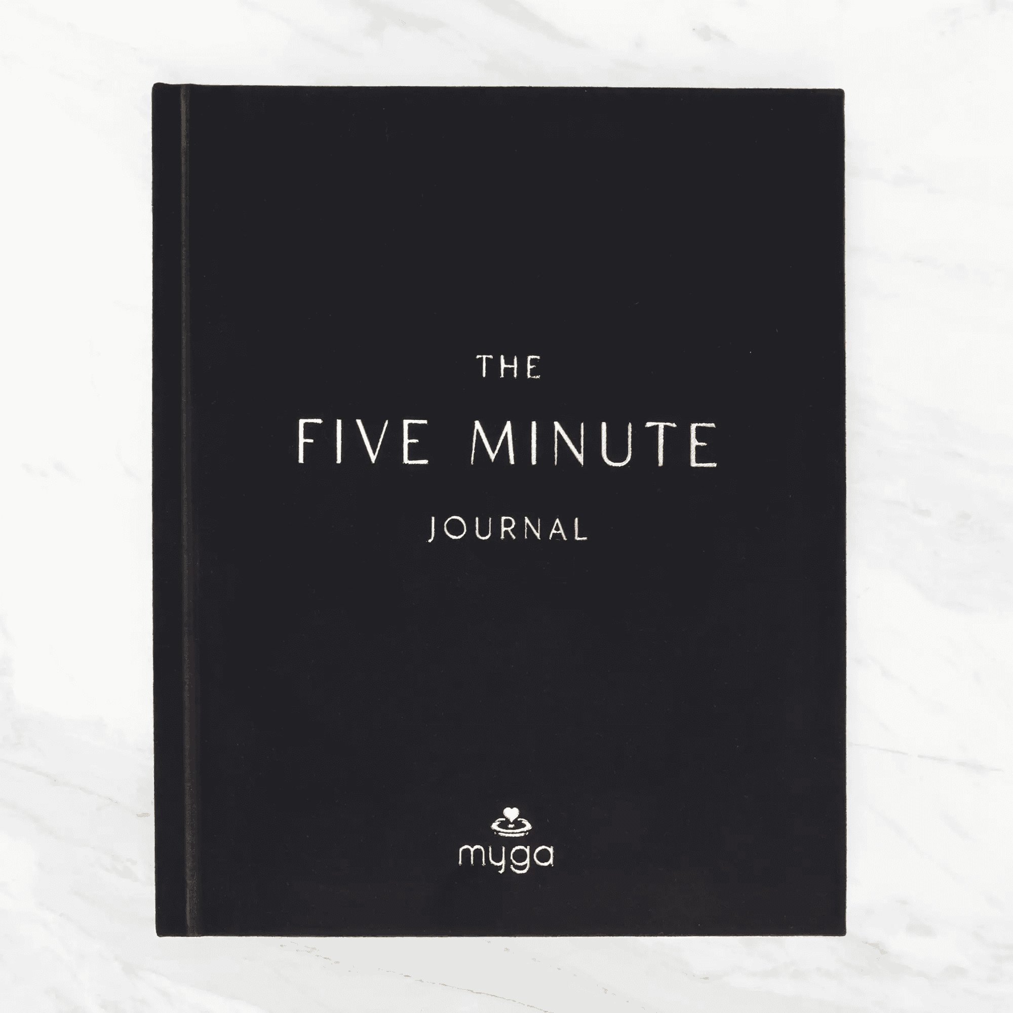 Corporate gifts featuring The Five Minute Journal by Myga for employee wellbeing and staff appreciation.