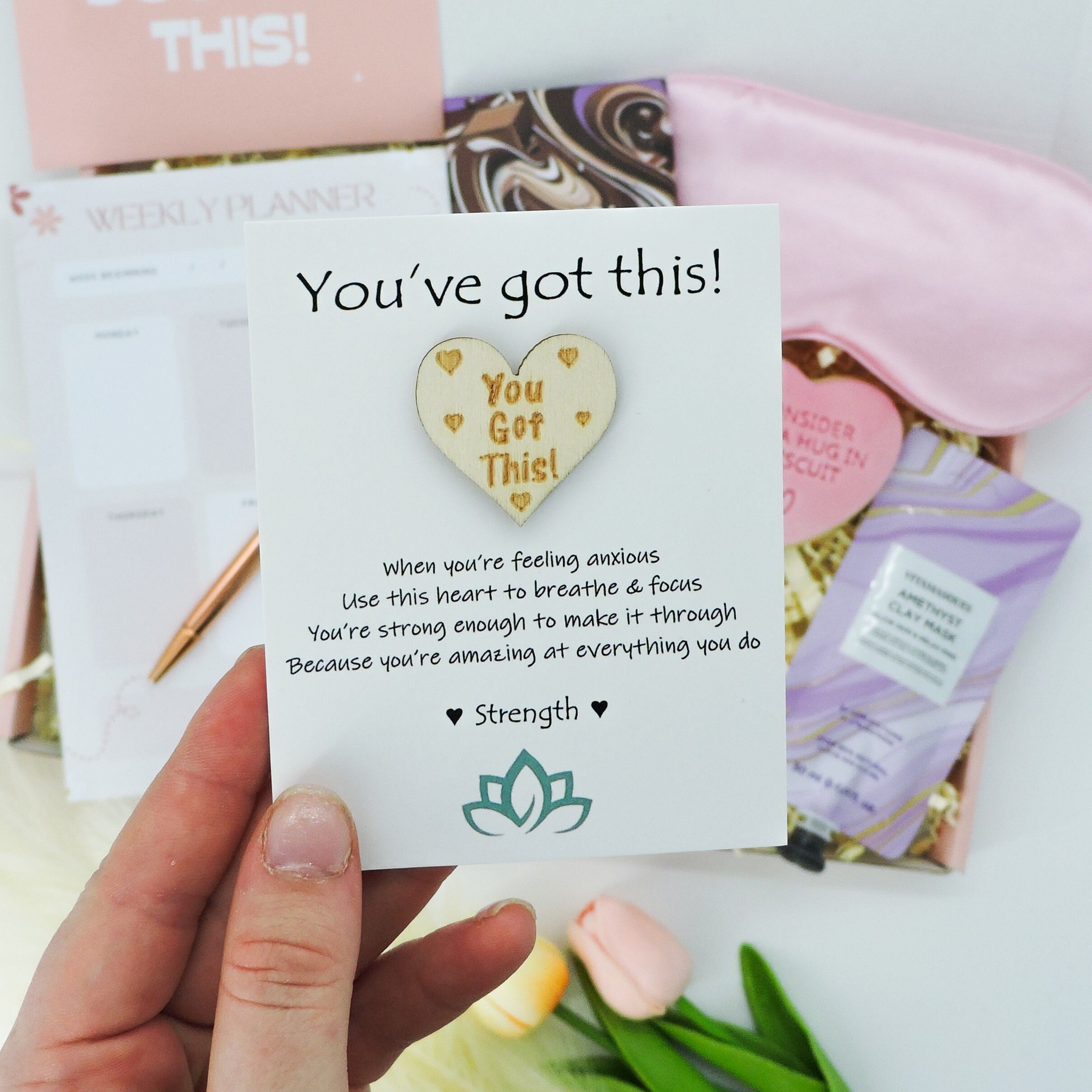 Exam good luck gifts – Exam Week Essentials box curated to motivate, calm, and encourage