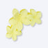 Floral Hair Clip - Yellow: Close-up of a jasmine-like flower hair clip with matte petals, offering a playful, elegant touch for any hairstyle.
