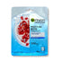 Garnier Moisture Bomb Mask with Pomegranate Extract and Hyaluronic Acid; close-up of pomegranate highlights its hydrating ingredients. Perfect for nourishing and plumping the skin.