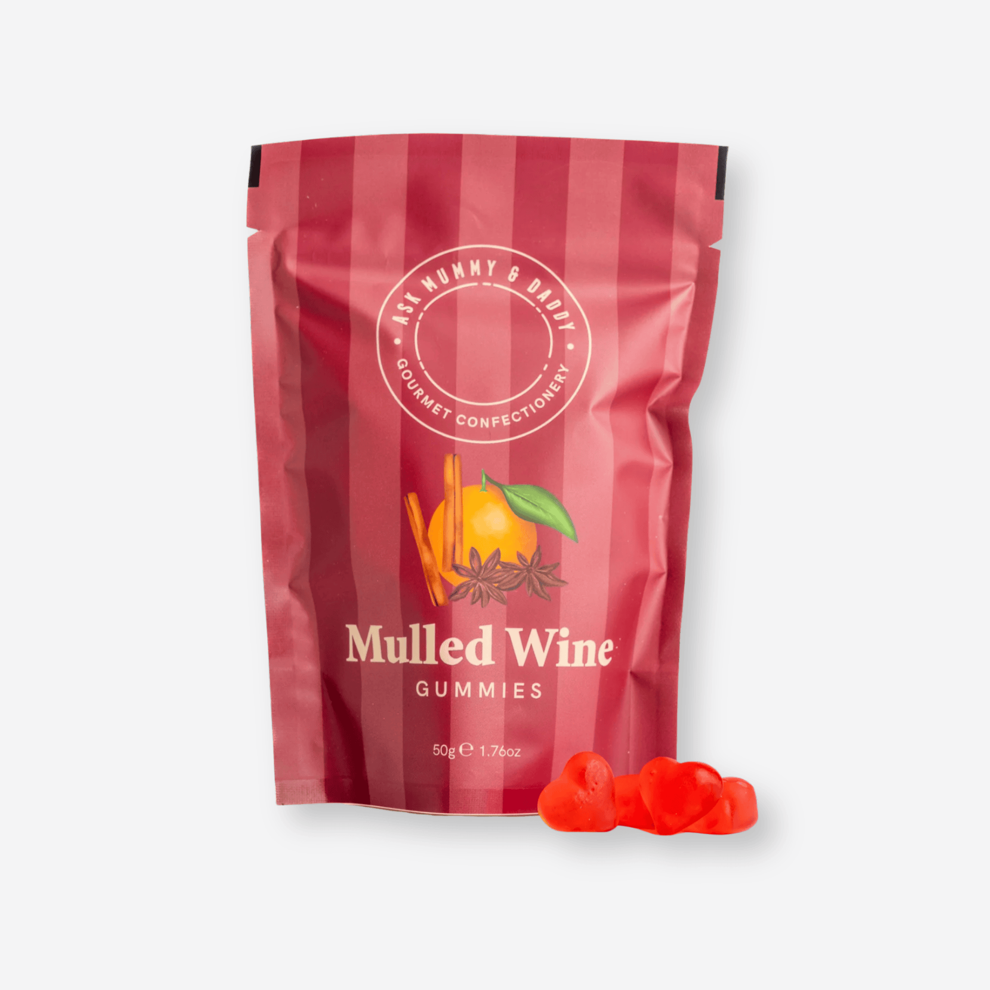 Gifts for her - Mulled Wine Gummies perfect for a sweet little pick me up.