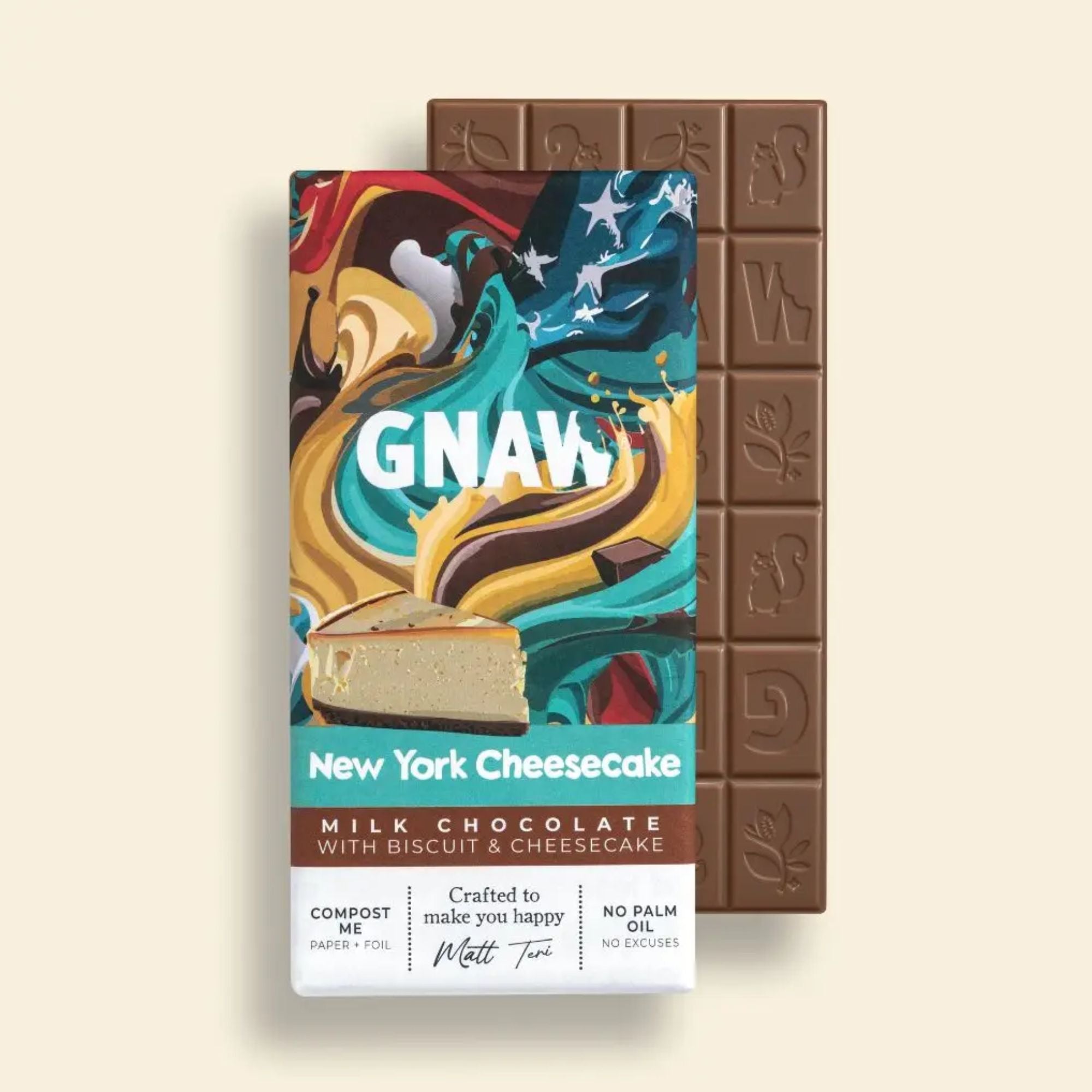 Gifts for her – Milk chocolate bar with creamy cheesecake flavour