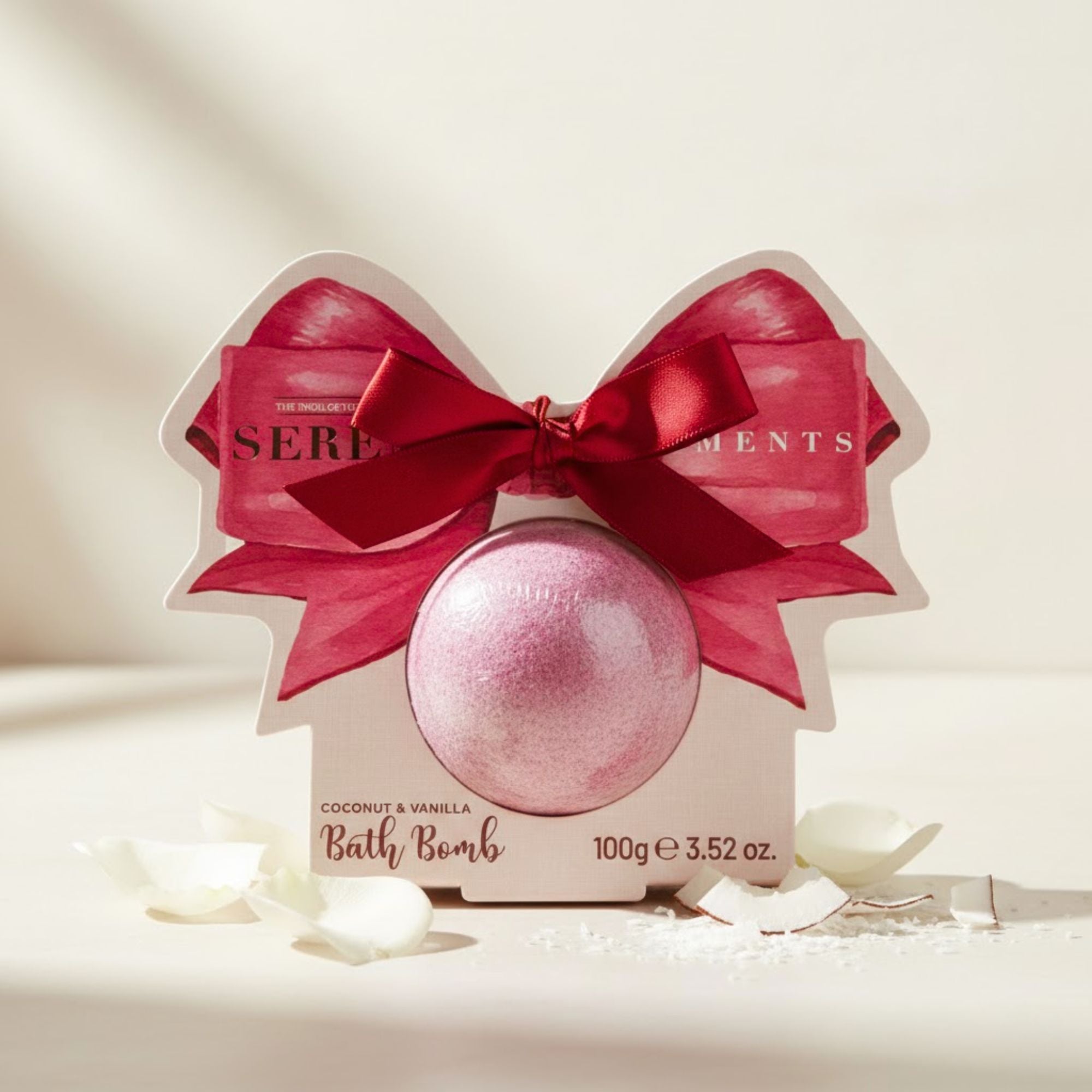 Self care gifts – Serene Moments bath bomb with elegant bow design