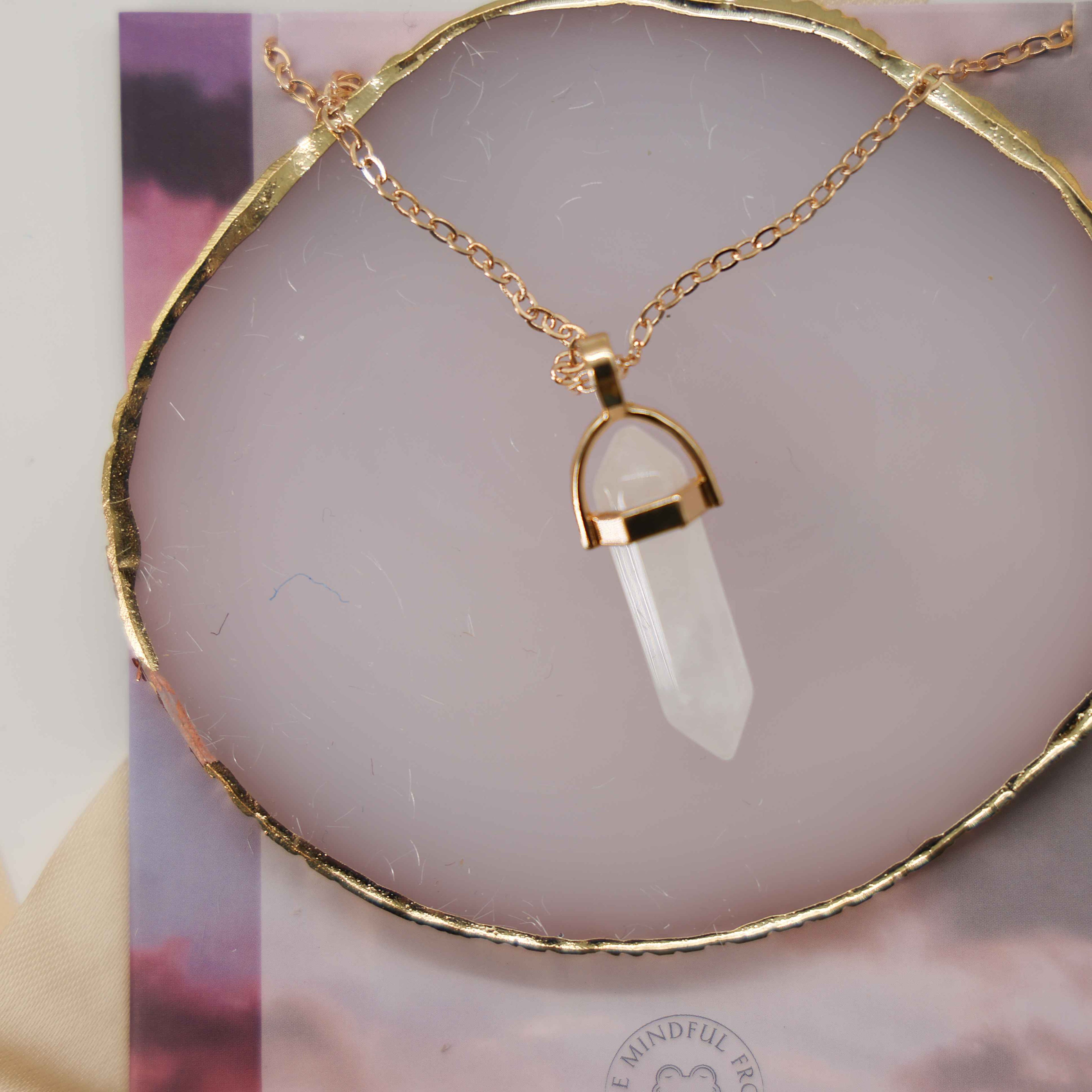 Clear Quartz Necklace – selfcare gift for her