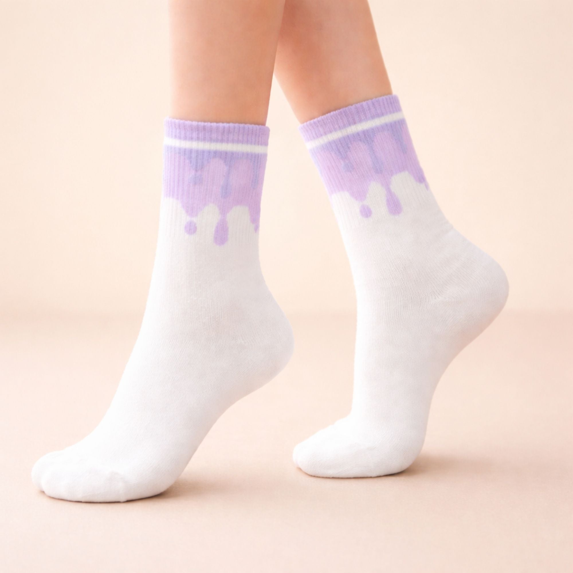 Purple Drip Socks Gift – soft and stylish socks gift for her