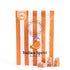 Italian Spritz Gummies close-up, showcasing a zesty orange slice, product label, and bear logo, highlighting their refreshing Italian aperitif flavors and guilt-free indulgence.