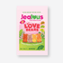 Jealous Love Bears Gummies 24g package, showing soft, juicy, sugar-free plant-based sweets in tropical flavors like mango and pineapple, perfect for a guilt-free treat.