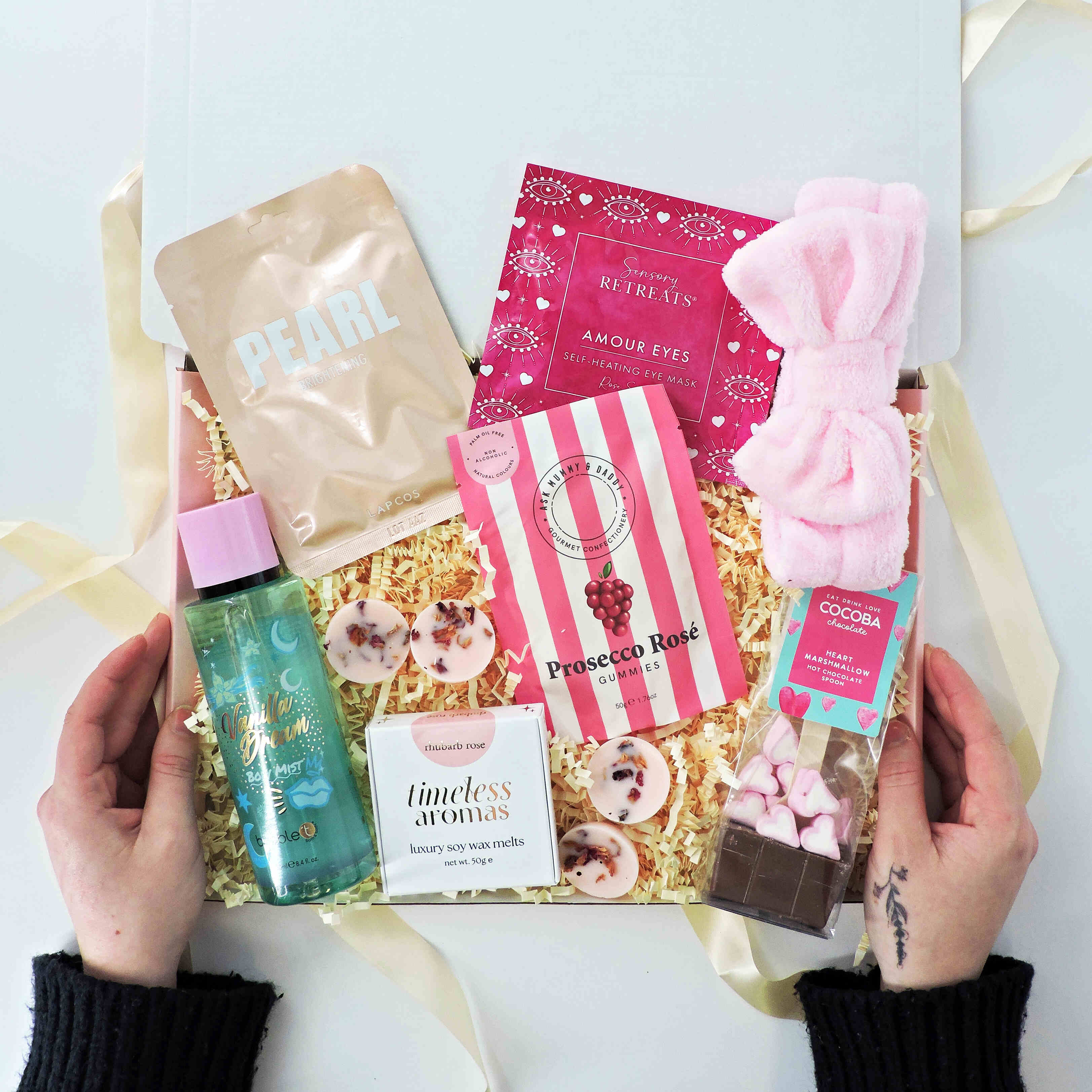 Thank you gifts women – Pink Perfection box designed to pamper and delight
