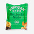 Close-up of Popcorn Shed Peanut Butter Gourmet Popcorn, highlighting its crunchy texture and nutty coating, emphasizing its gourmet appeal for a sweet and salty snack.