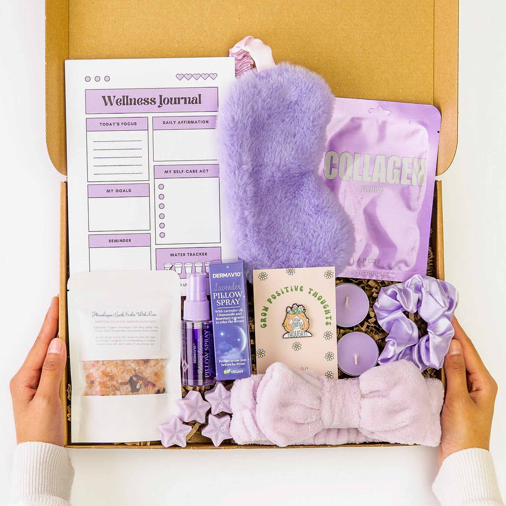 Thoughtful care package – Positivity Package gift box curated to uplift and inspire positivity.