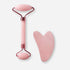 Self Care Gift – Rose Quartz Glow Set with roller and gua sha for radiant skin