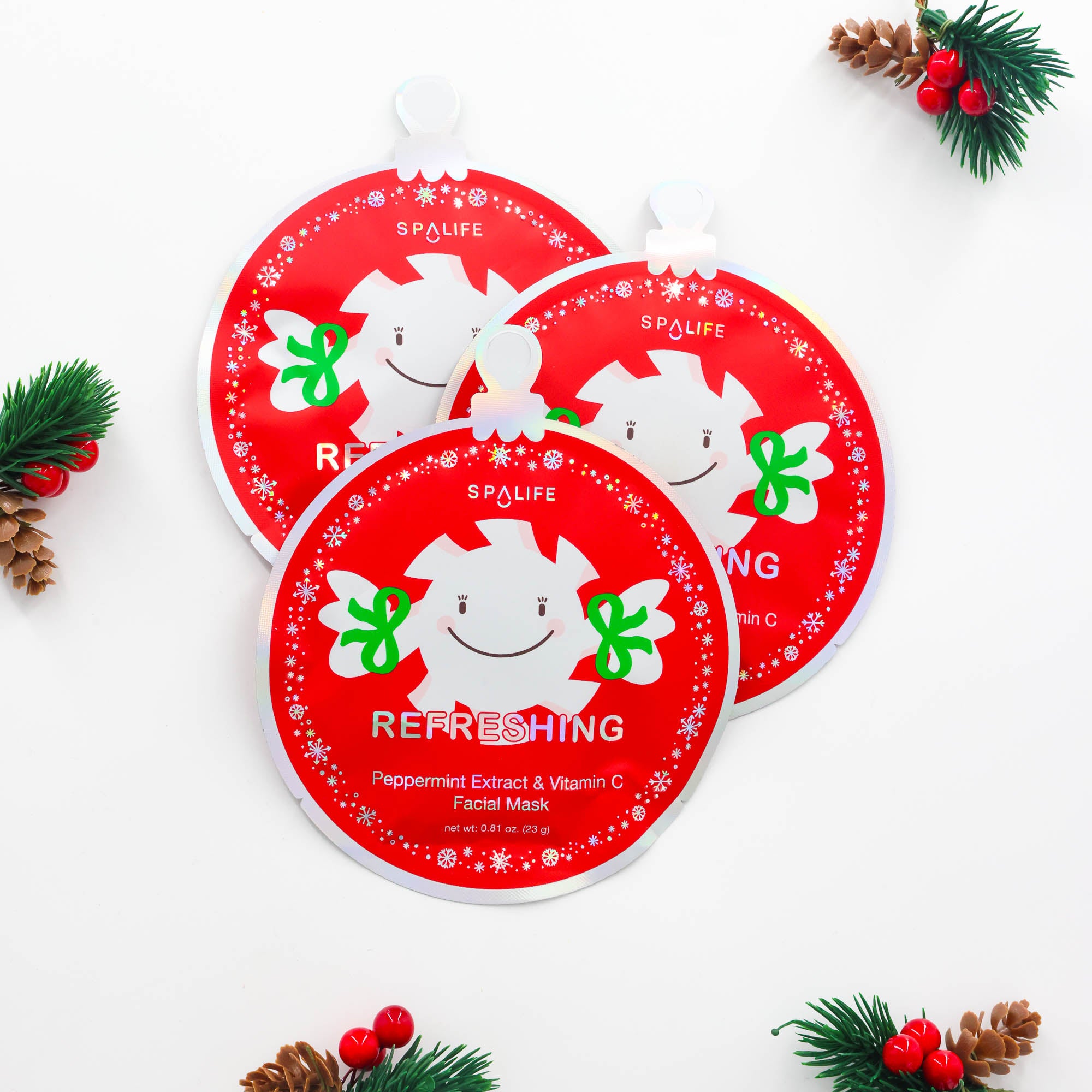Christmas Gift – Spalife Refreshing Facial Mask with peppermint and vitamin C