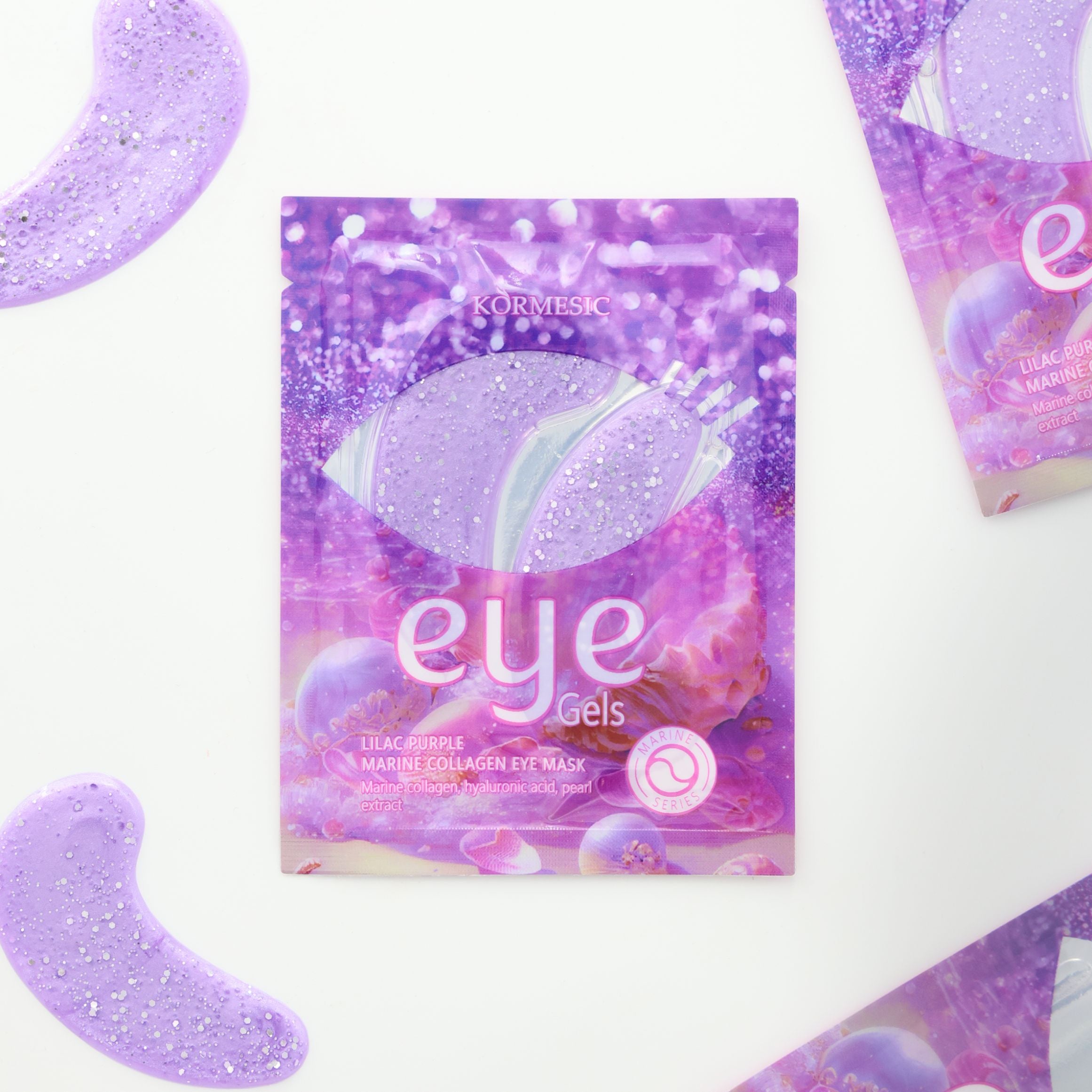 Self care gifts for her – Lilac Purple Marine Collagen Eye Mask for hydration