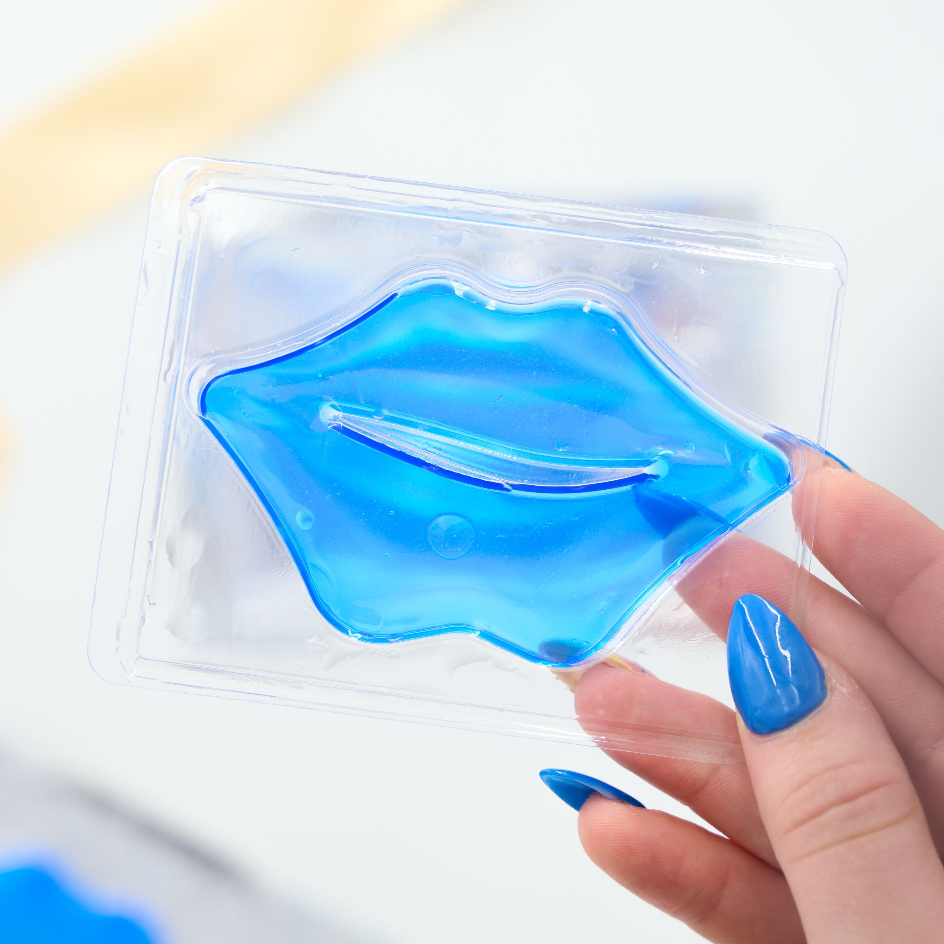 Self care gifts for her – blue lip mask to nourish and refresh lips