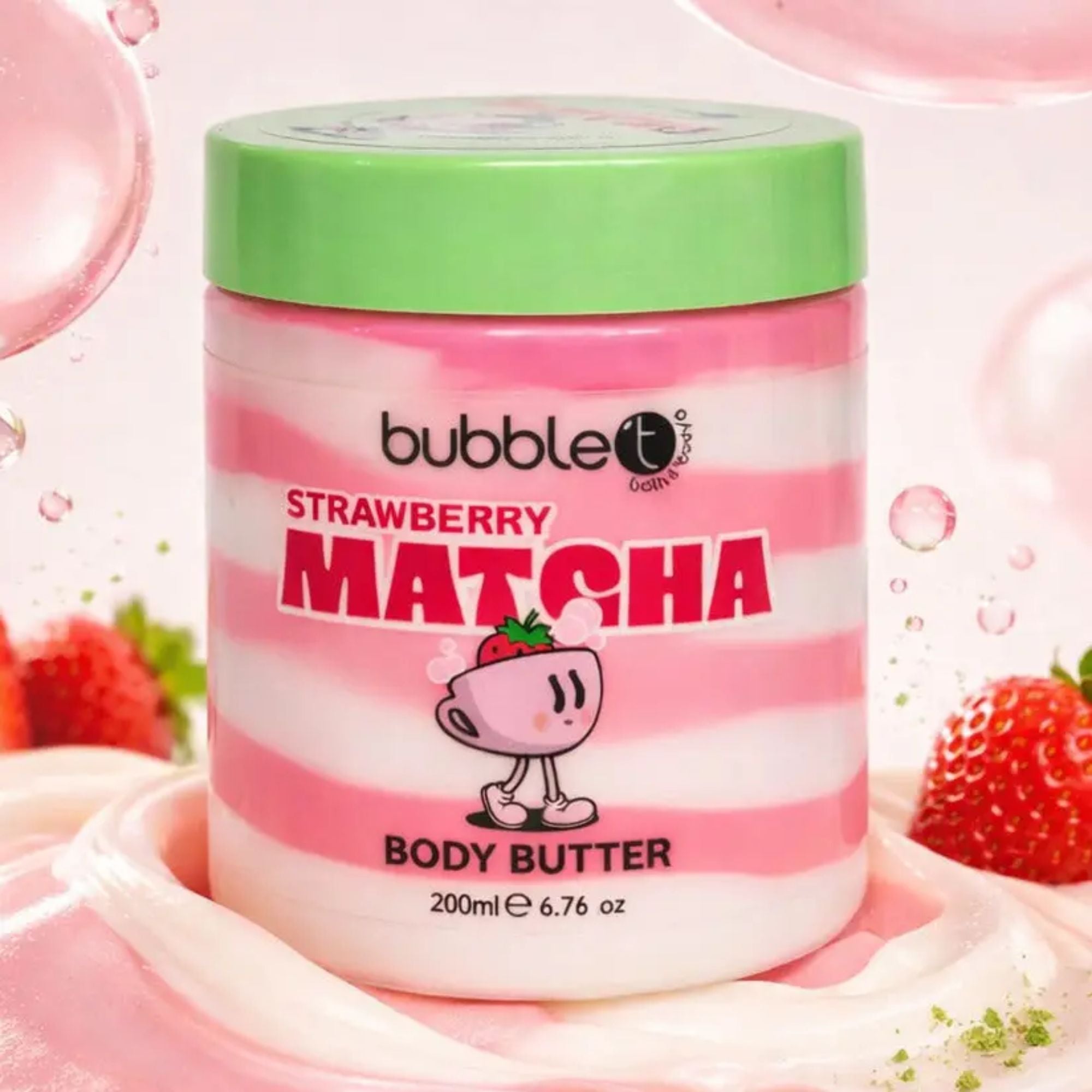 Self care gifts – Strawberry Matcha Body Butter with nourishing strawberry and matcha formula