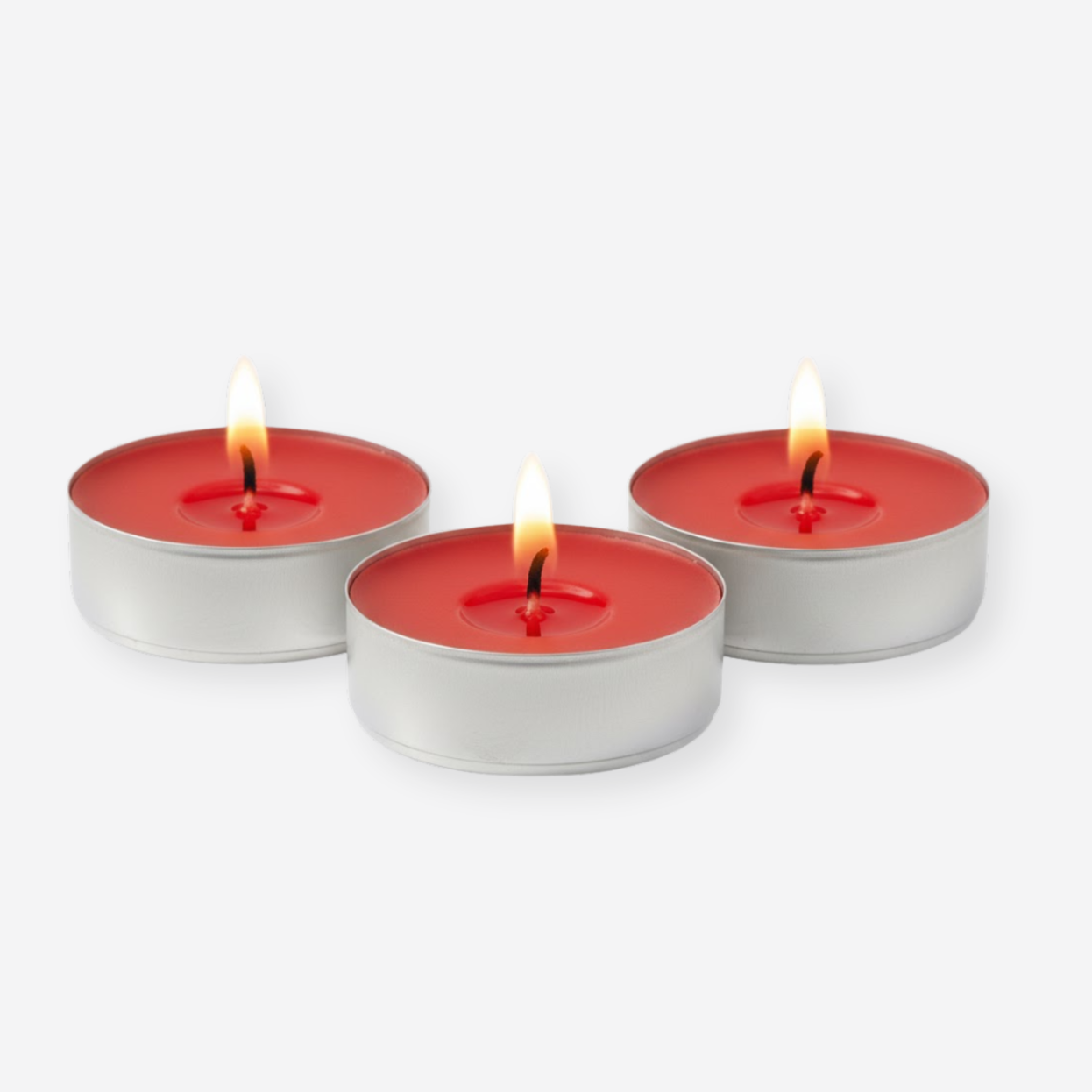 Self care gifts for her – red tealight candle for cosy pamper nights