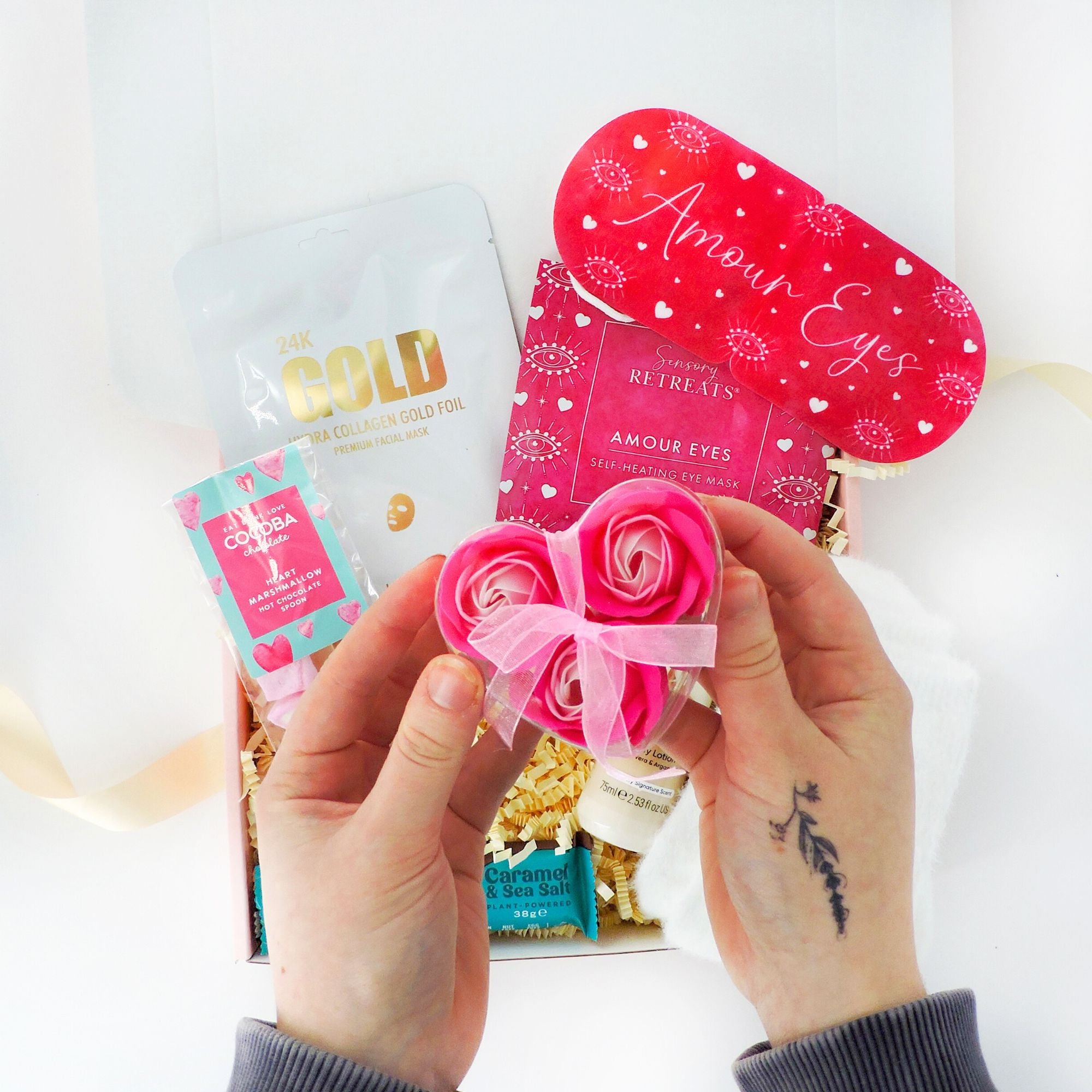 Sending Hugs and Sweet Treats – gifts for mum with elegant pampering treats for Mother’s Day