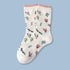 Floral Pattern Socks with delicate flower designs, perfect for adding a nature-inspired touch to your wardrobe. Ideal for fans of charming, floral styles.