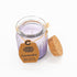 Lavender Candle with cork lid, featuring a soothing lavender scent for relaxation. Burn time: approx 20 hours. Size: 7 x 5.5cm.