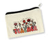 Teacher Flower Print Pouch with a floral design and zipper pull, perfect for storing small essentials like pens or cosmetics, a thoughtful teacher gift.