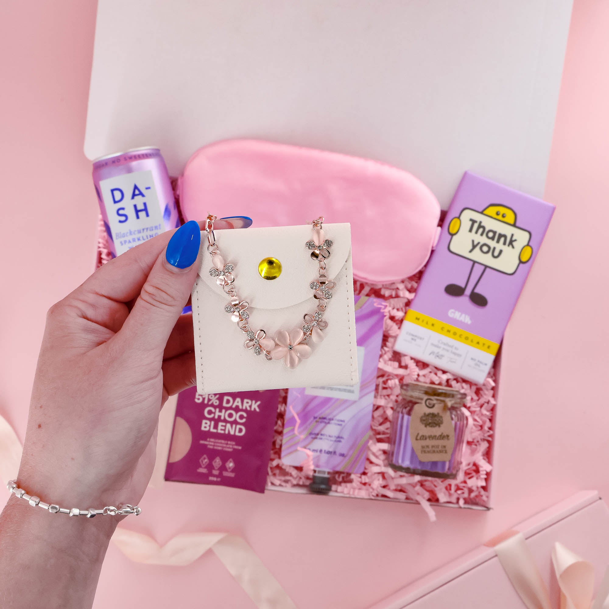 Thank You Gift Box – gratitude gift box with treats, pampering, and relaxation items