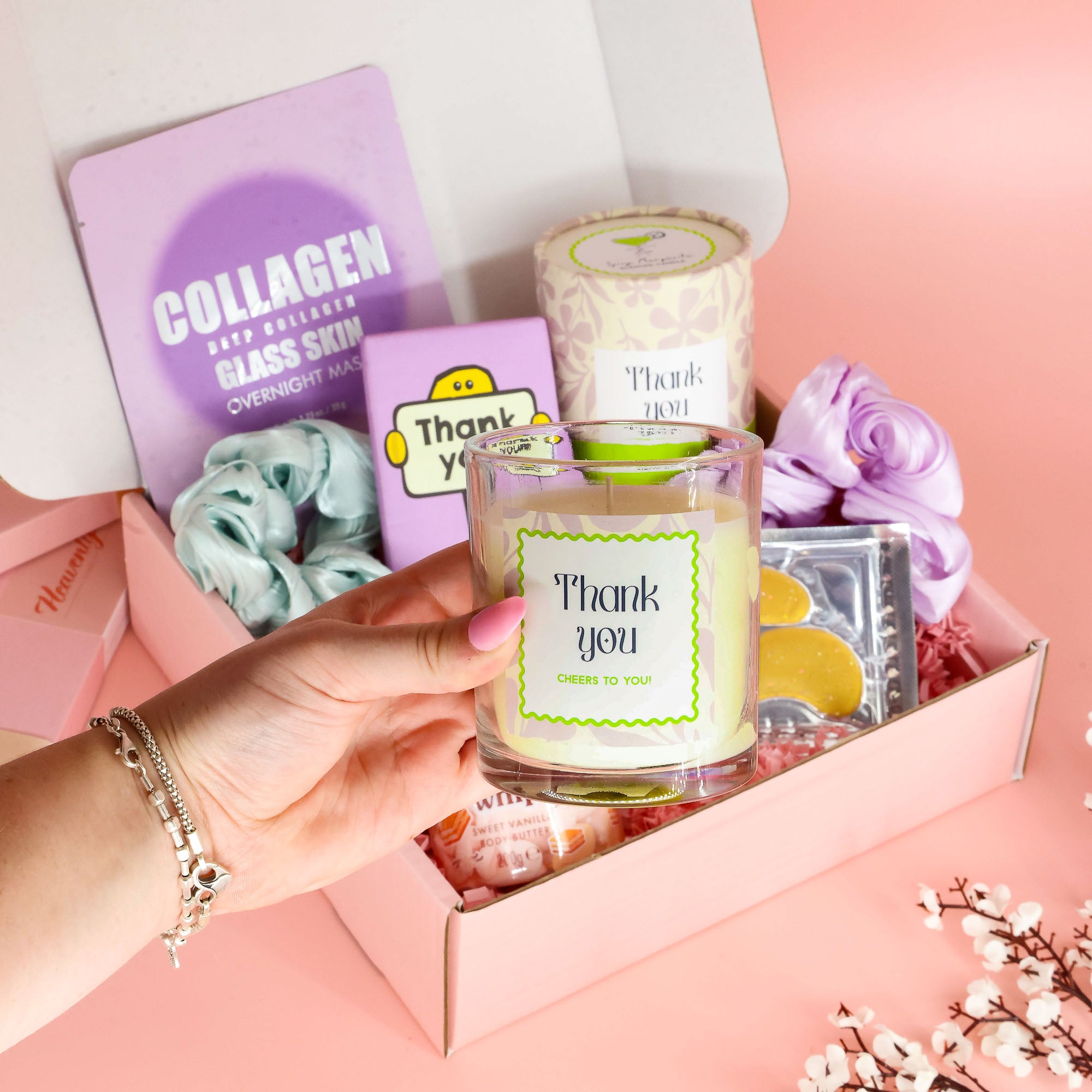 thank you gift – luxury thank you gift box with chocolate and skincare