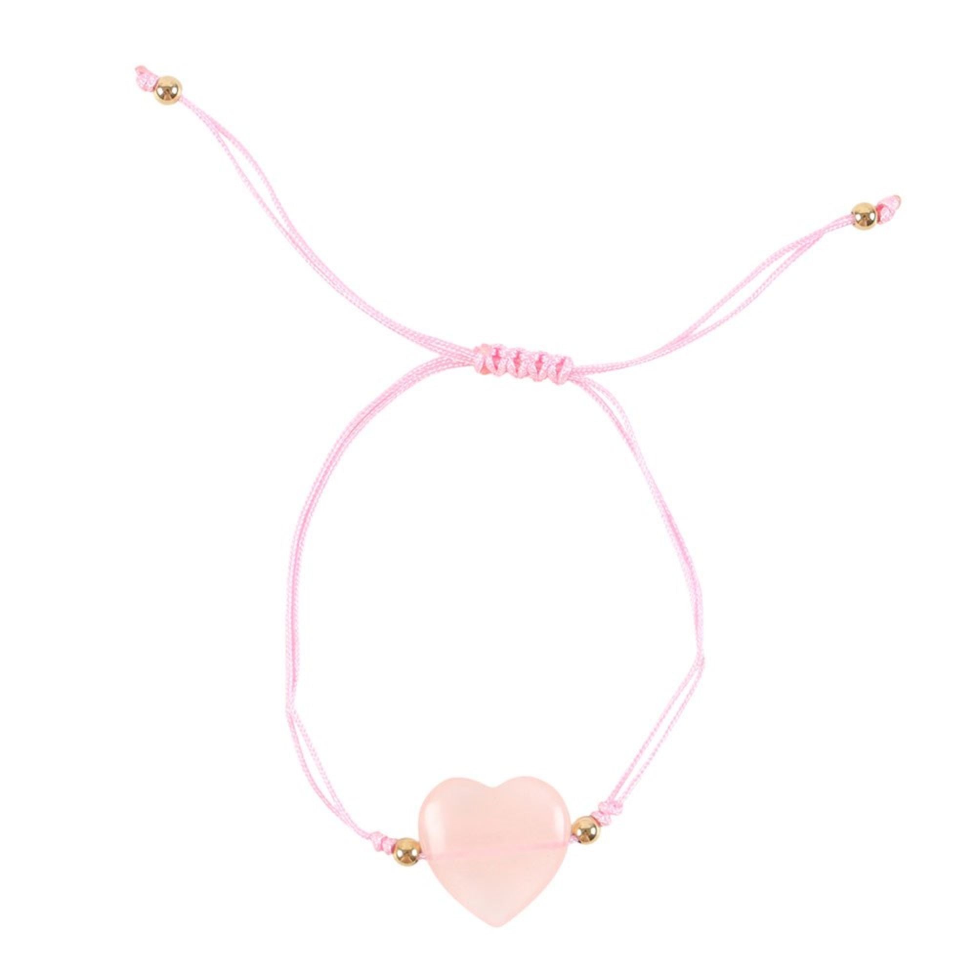 thinking of you gifts – you are loved bracelet with rose quartz heart