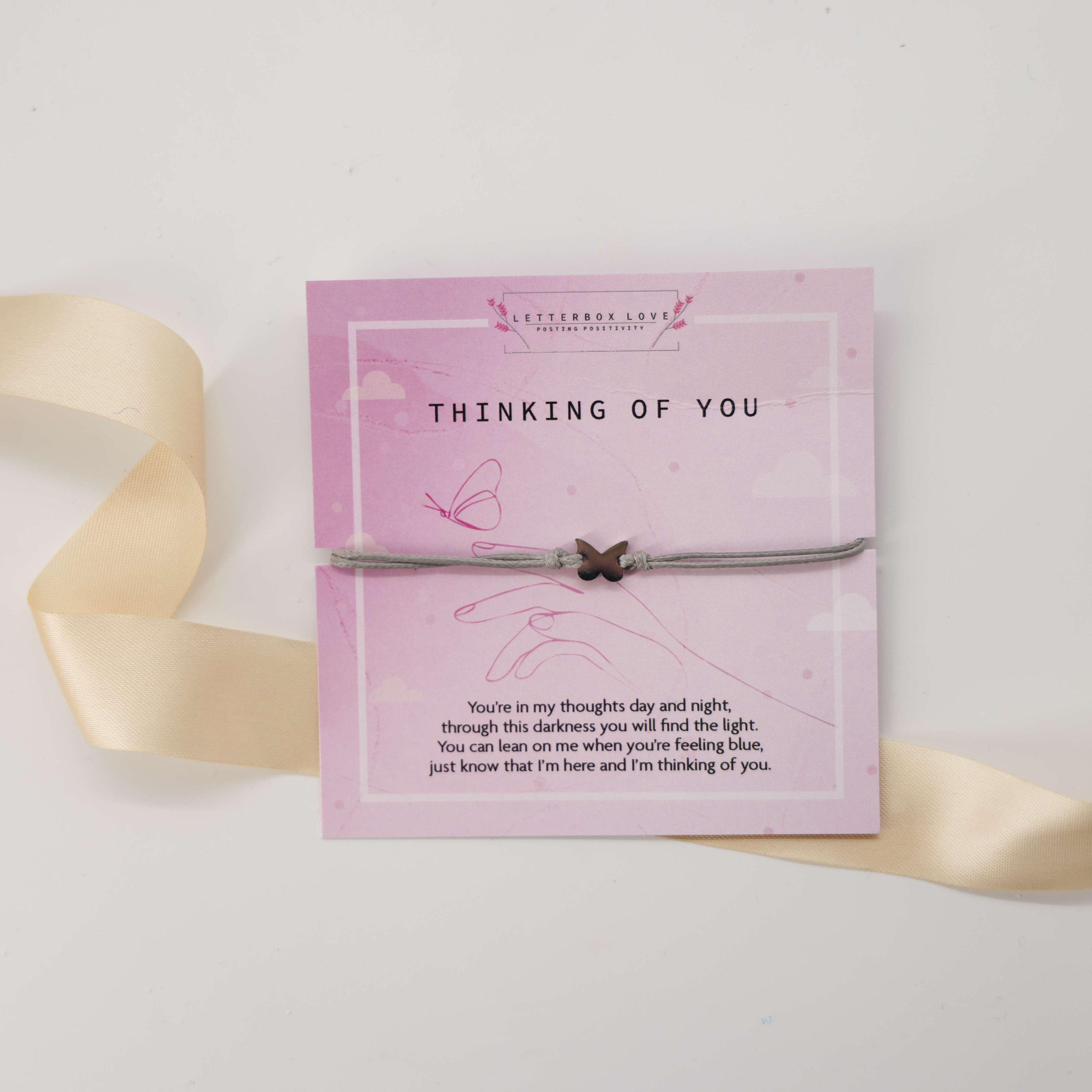 Thinking of You Wish Bracelet – thoughtful gift with cross charm