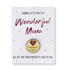 Wonderful Mum Pocket Hug: A wooden token with a heart design and central hole, symbolizing love and appreciation, ideal for gifting on special occasions.