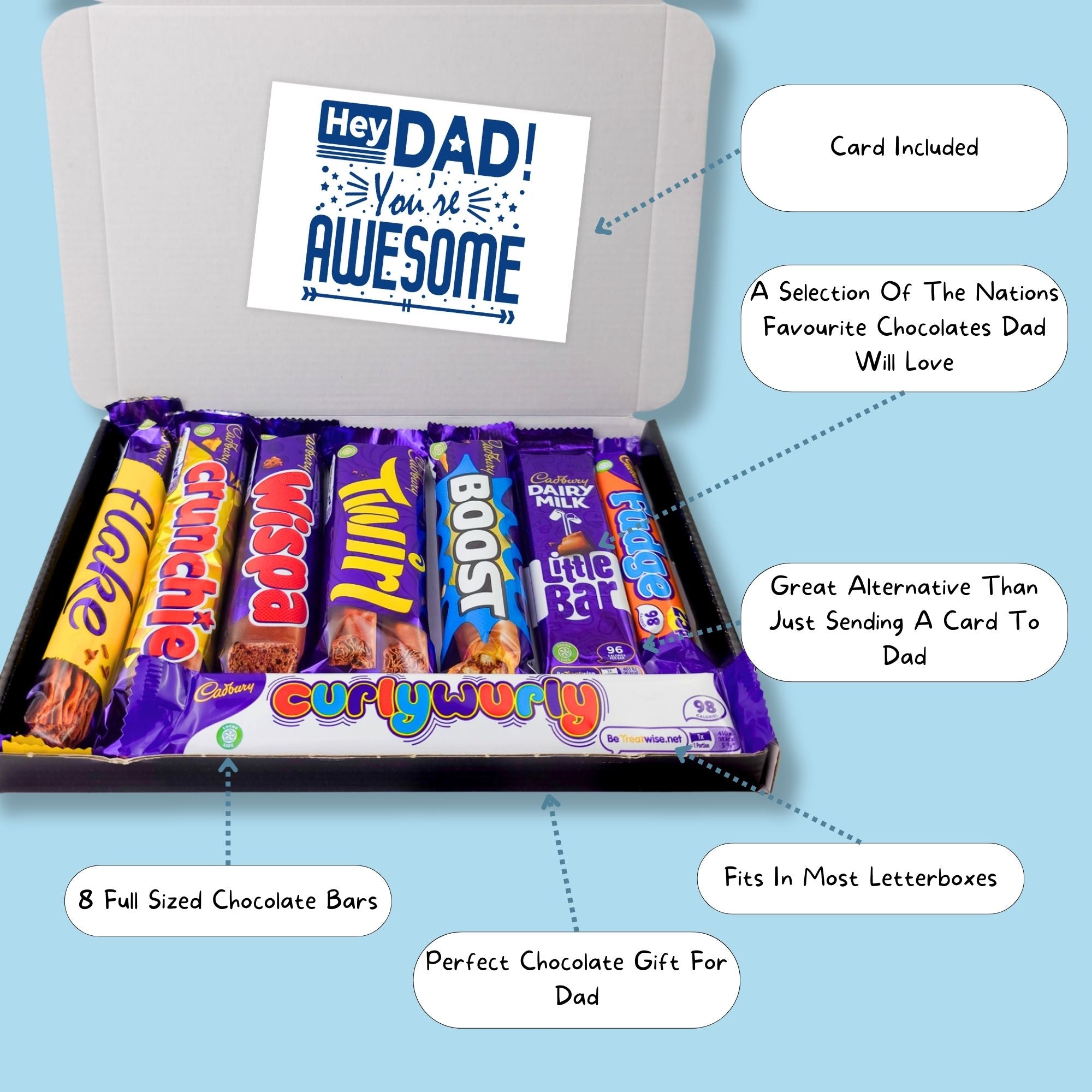 Sweet Surprise for Dad – birthday gifts for dad with a personalised touch and chocolate favourites