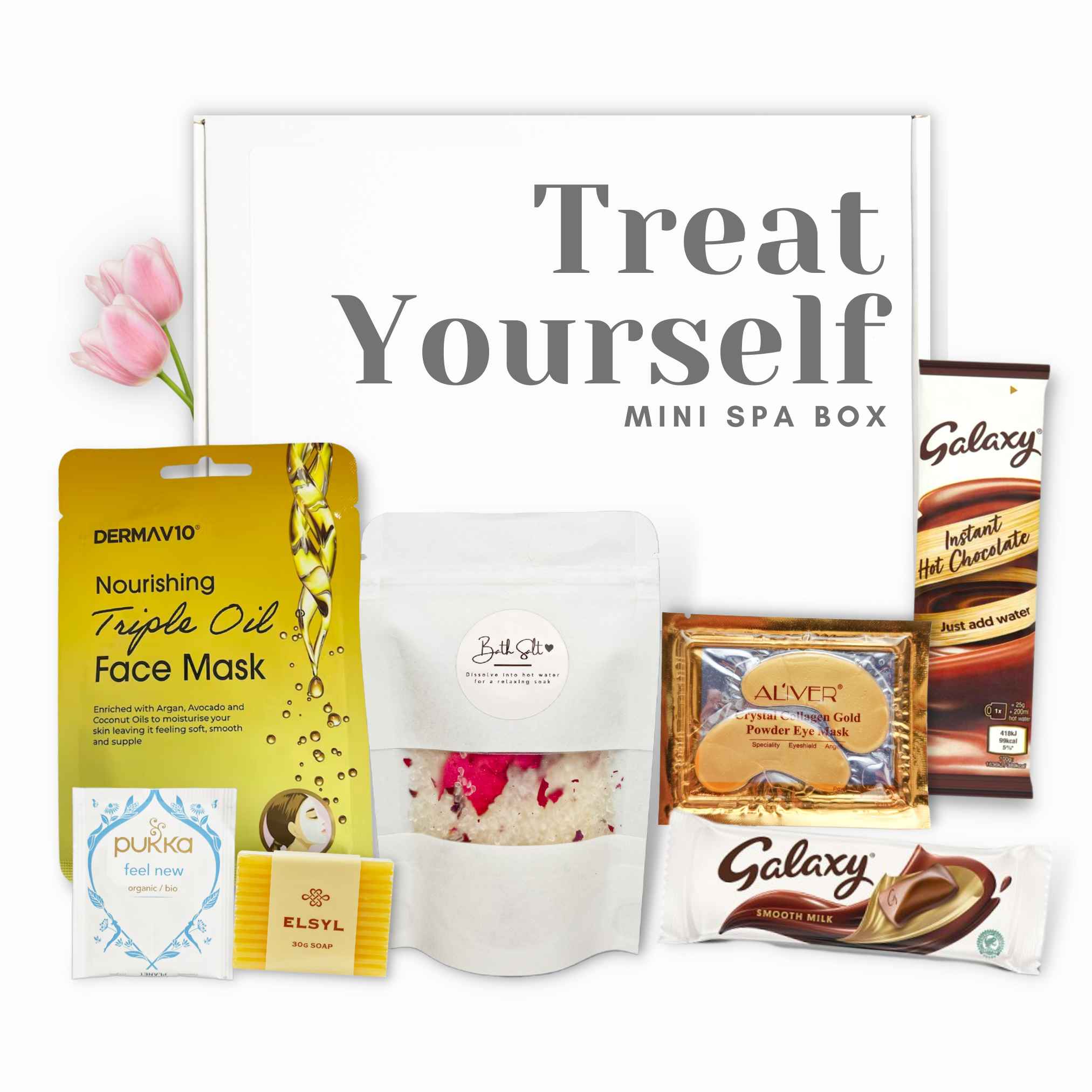 Mini Spa Hamper – a luxurious self-care gift set designed for relaxation and pampering.