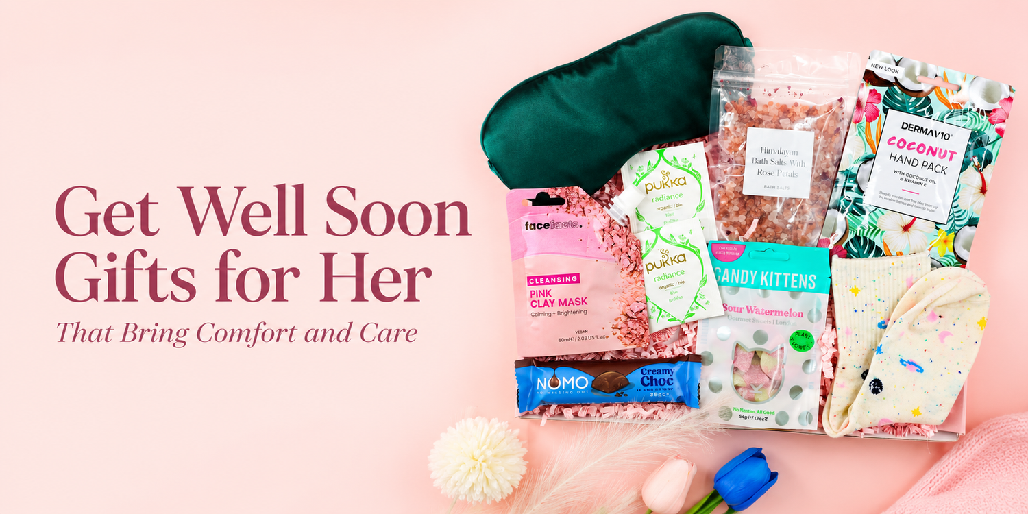 Get well soon gifts for her with comforting self-care treats