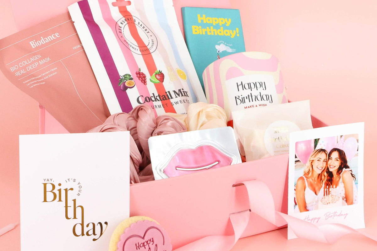 A beautifully presented self-care gift box
