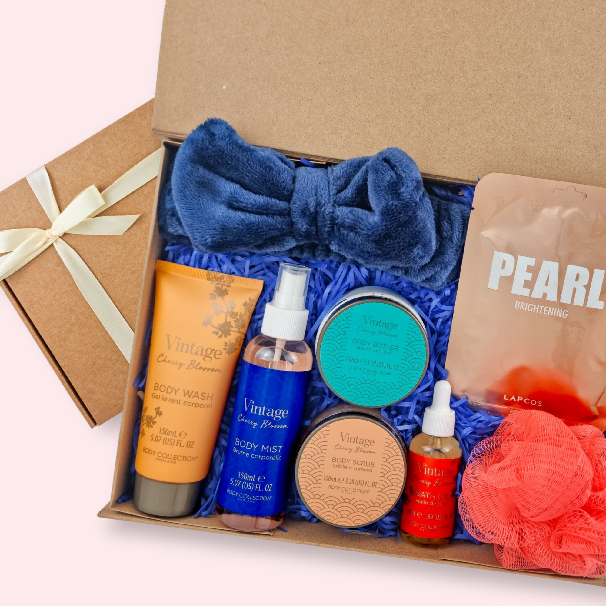 Self care gift for her filled with spa essentials for home spa experience from heavenly boxes