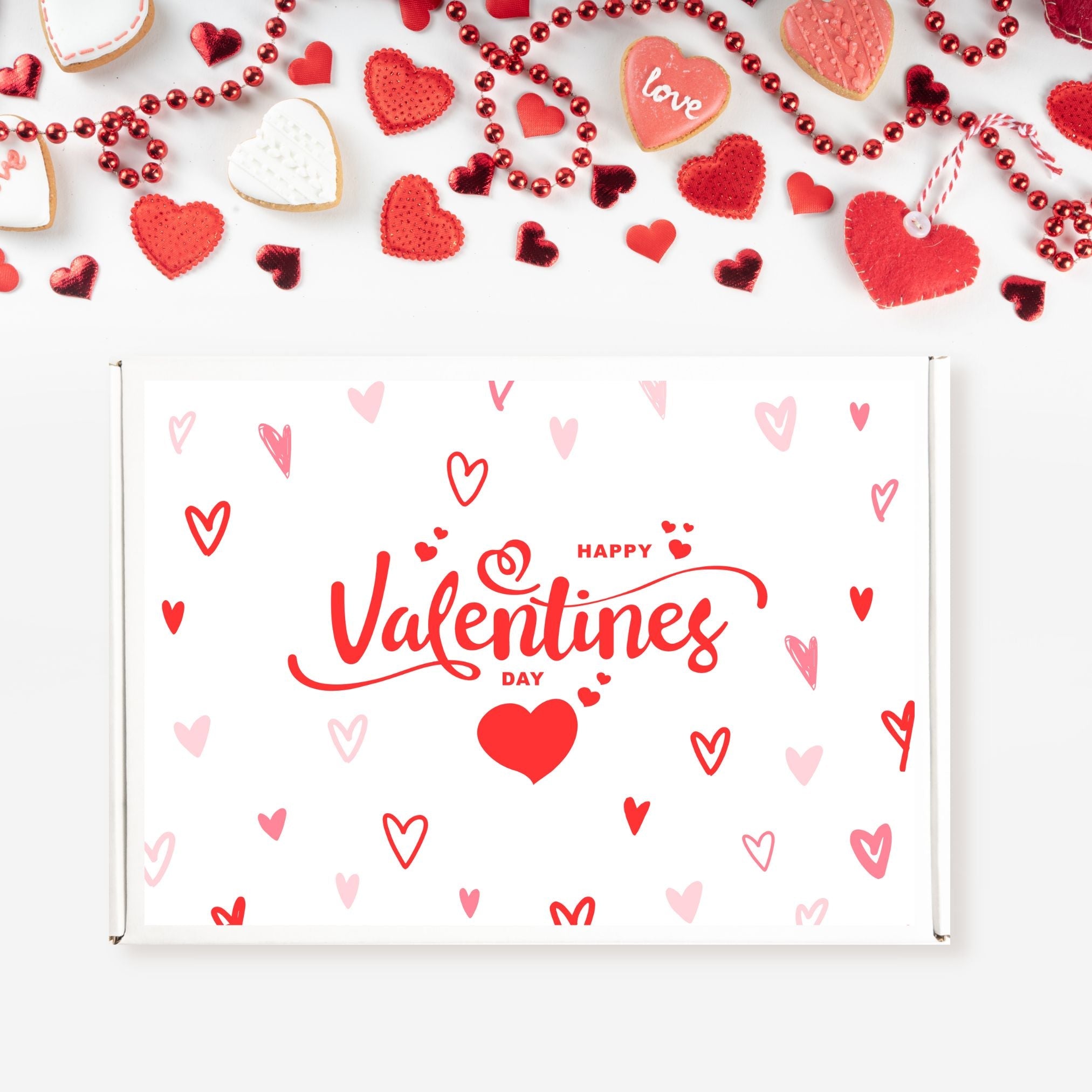 Assorted Valentine's gift ideas from Heavenly Boxes collection, featuring Valentine's boxes and perfect Valentine's gift for her