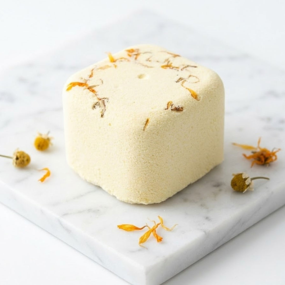 Aromatherapy Shower Steamer featuring spearmint, lemon, eucalyptus, and calendula, designed to invigorate your senses during showers, enhancing focus and energy. Ideal selfcare gift for her