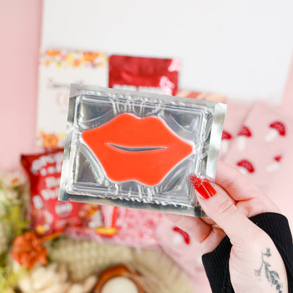 Autumn gifts for her – woodland themed pamper box with socks, skincare, and chocolate