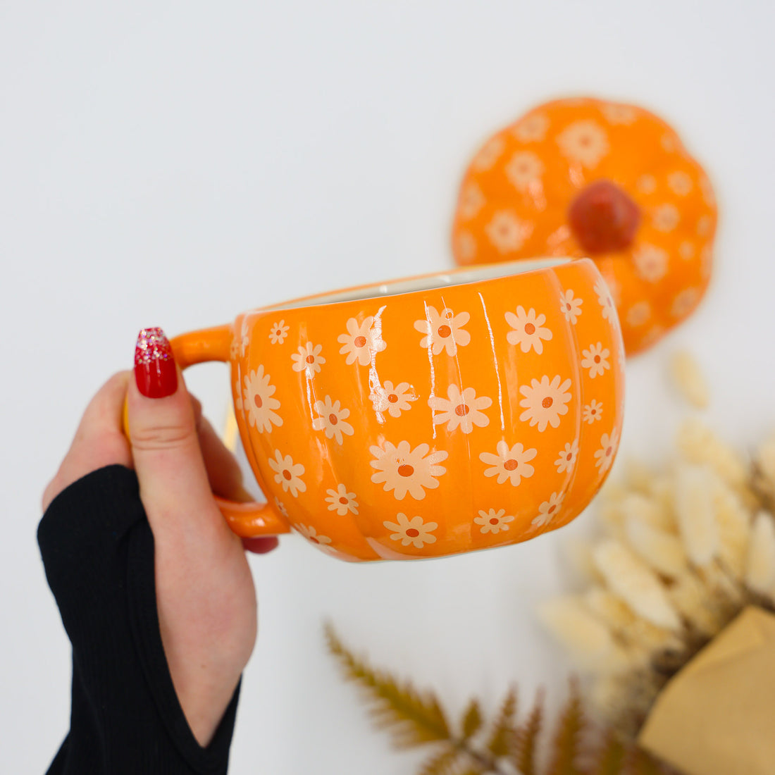 Autumn Gift Mug – Groovy Pumpkin Ceramic Mug, perfect gifts for her